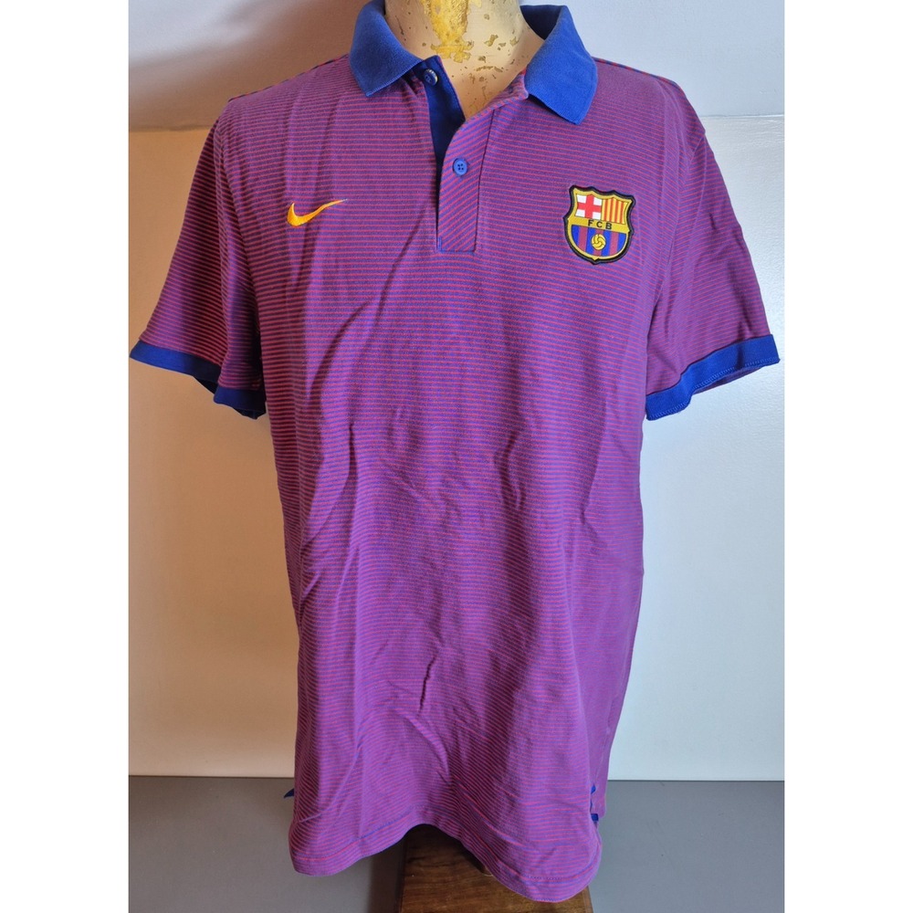 FC Barcelona Nike Mens 2016/2017 Polo Soccer Football Shirt Jersey XL